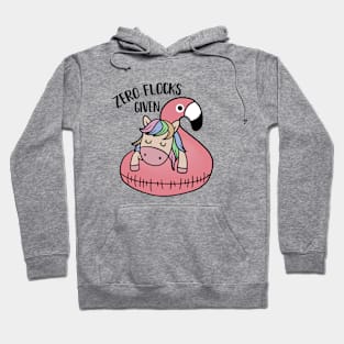 Zero Flocks Given Unicorn Flamingo Hoodie